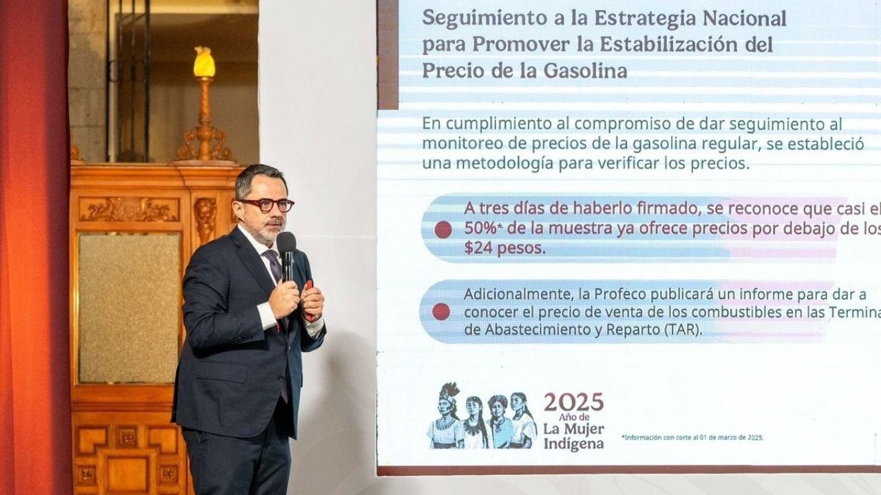 Profeco Destaca Disminución en precio de Gasolina: 50% Vende el Litro en Menos de 24 pesos