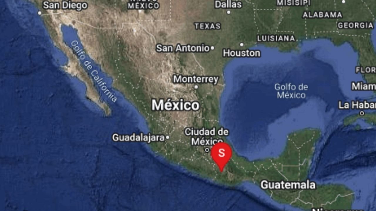 Sismo Preliminar de 5.5 SE Registro en Tlaxiaco, Oaxaca