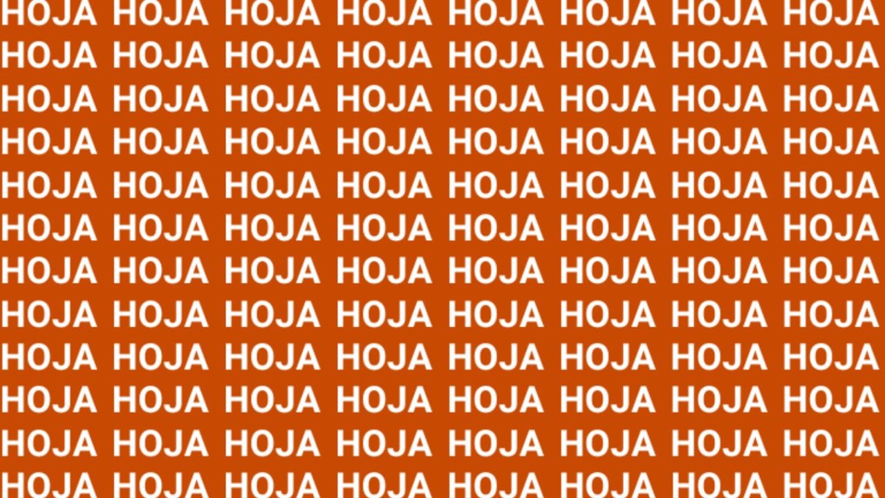 Sólo la Mente de Alguien Muy Listo Puede Encontrario la Palabra ‘Hola’ en Menos de 5 Segundos