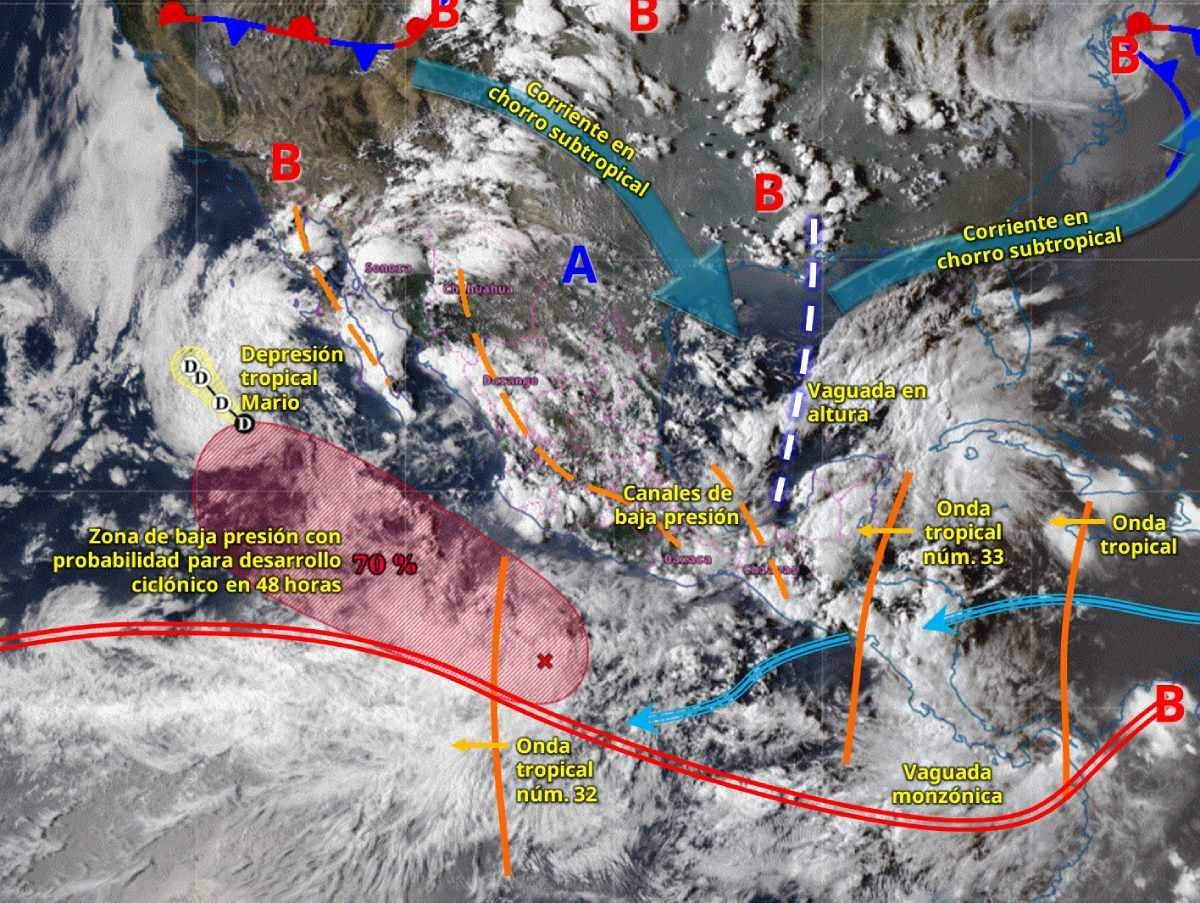 Clima en México ESTE 17 de Septiembre de 2025: Continuarán Las Lluvias en Estos Estados