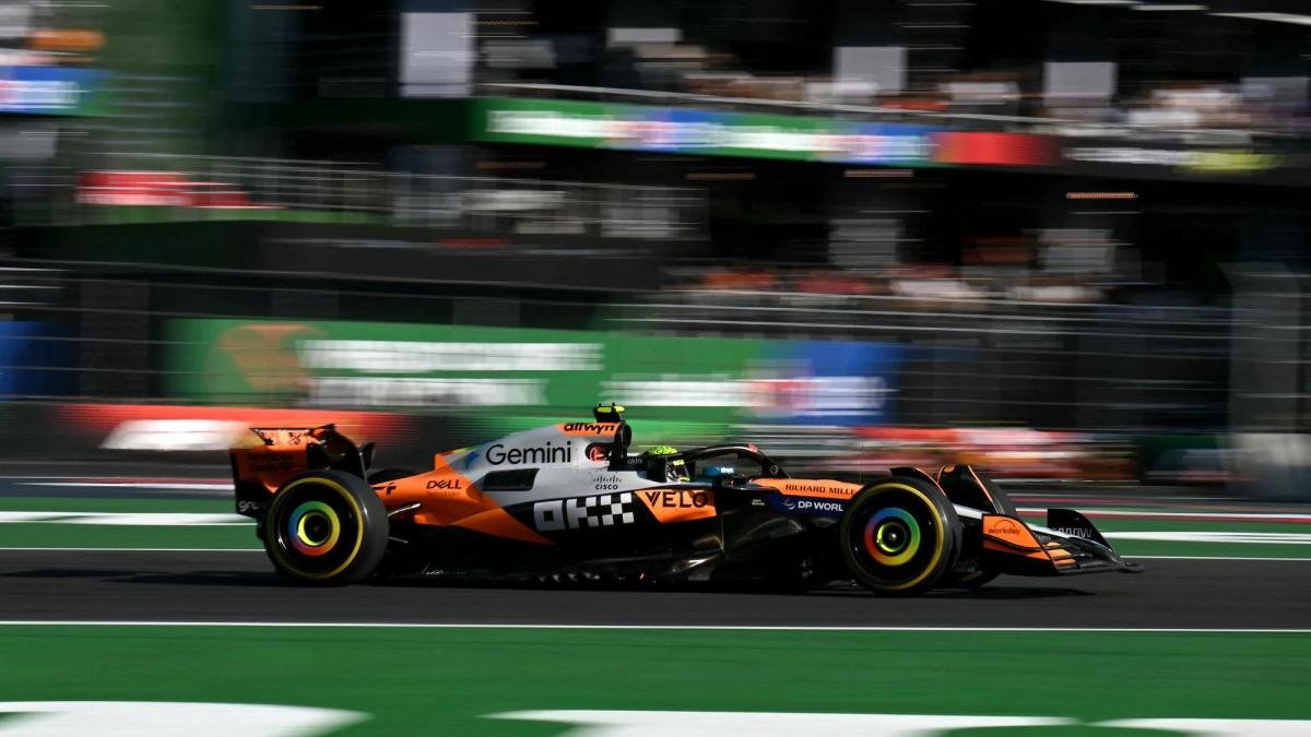 Lando Norris se emplea a fondo y domina la tercera práctica del GP de México