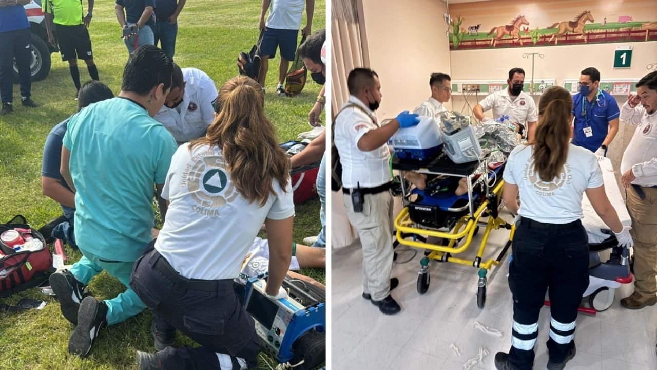Salvan a un joven futbolista que sufre un paro cardíaco en pleno partido de fútbol