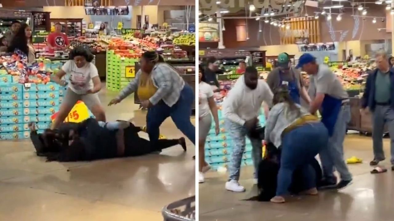 Pelea entre clientas en pleno supermercado se vuelve viral y desata millas de reacciones en redes