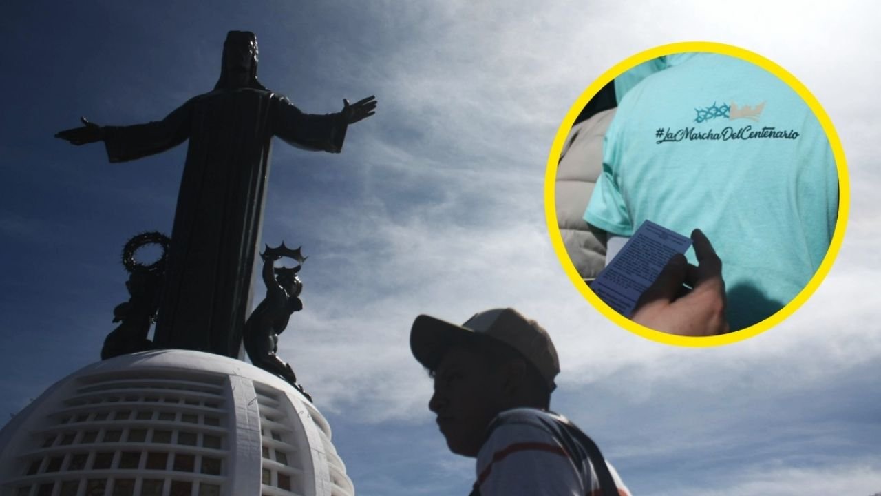 Así fue la marcha de más de 40 mil jóvenes al Cerro del Cubilete para conmemorar 100 años de la Guerra Cristera