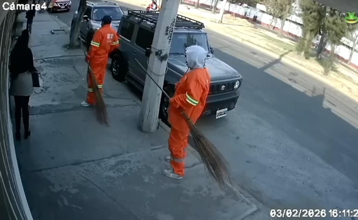 VIDEO: Sujetos disfrazados de trabajadores de limpia de CDMX asaltan vivienda en San Juan de Aragón