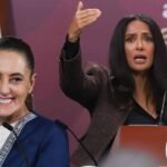 Salma Hayek le ‘echa flores’ a Sheinbaum por apoyo al cine: ‘Quizá lo que no teníamos era esta presidenta’