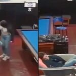 Mujer encuentra a su novio borracho en billar, lo carga y se lo lleva en carretilla | VIDEO
