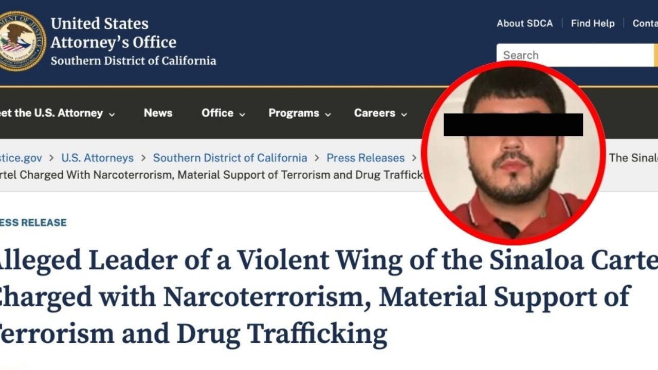 Estados Unidos acusa de terrorismo a “Carlitos Rugrats”, líder del Cártel de Sinaloa